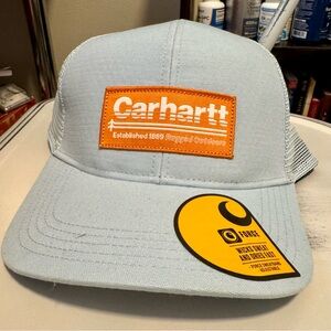 Carhartt Men’s Light Blue Patch SnapBack Gforce Trucker Hat. NWT